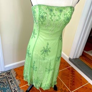 Strapless silk dress size 6
